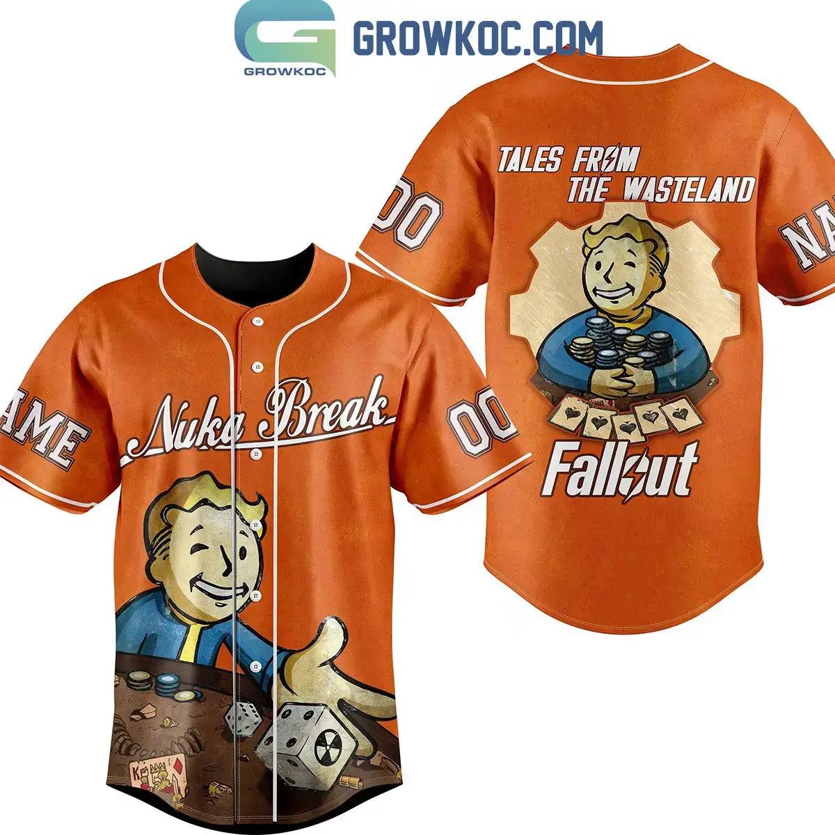 Fallout Nuka Break Tales From The Wasteland Personalized Baseball Jersey Image