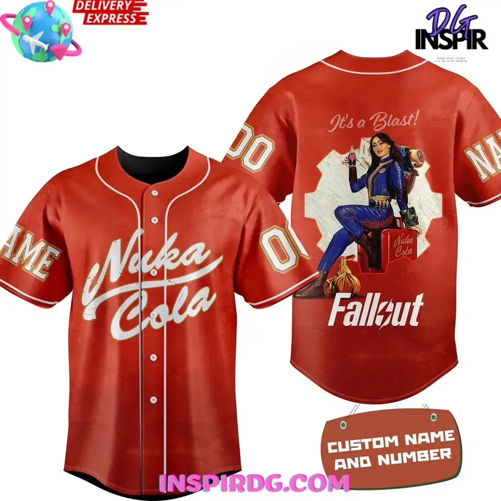 Fallout Nuka Cola Personalized Baseball Jersey Image