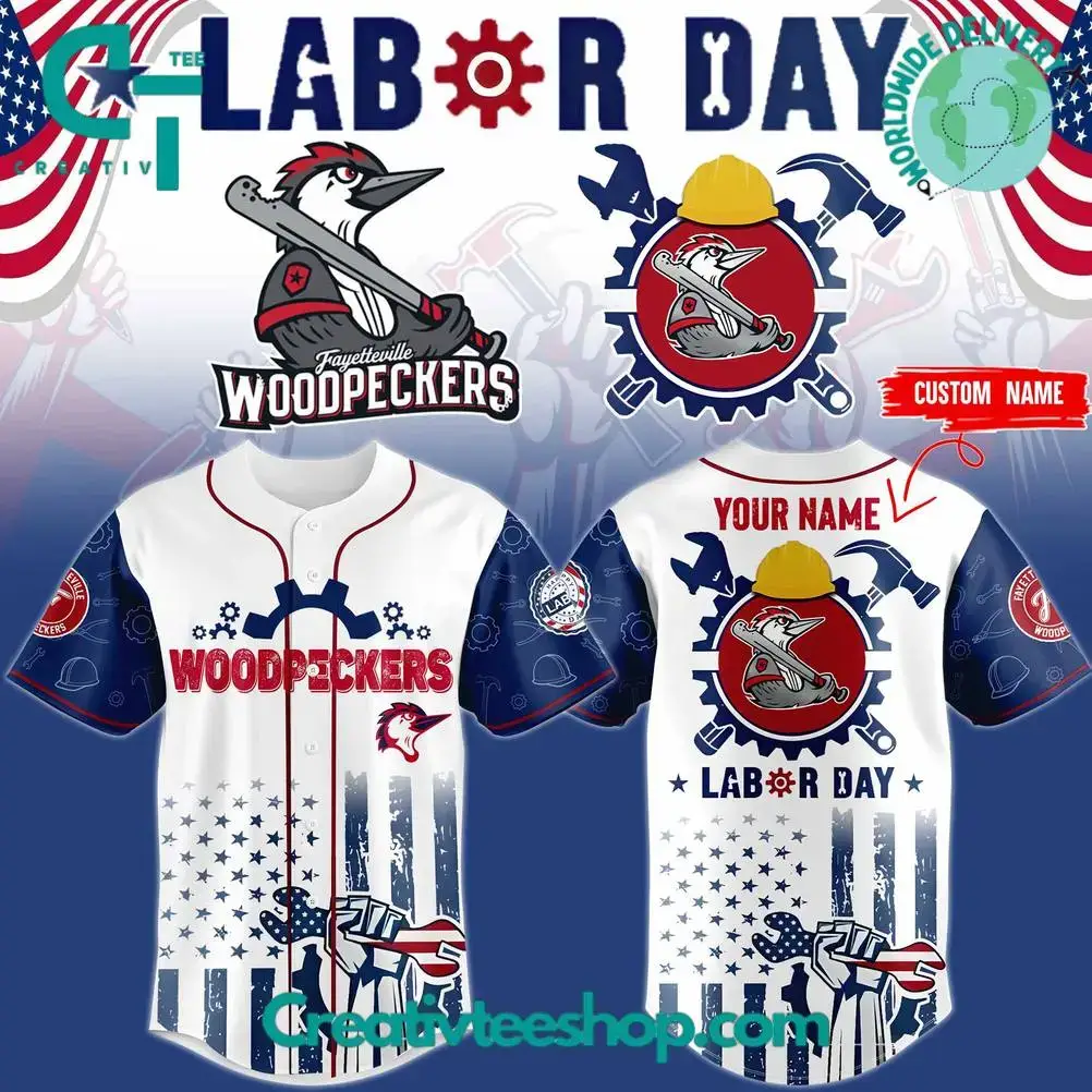 Fayetteville Woodpeckers Labor Day 2025 Custom Jersey Image