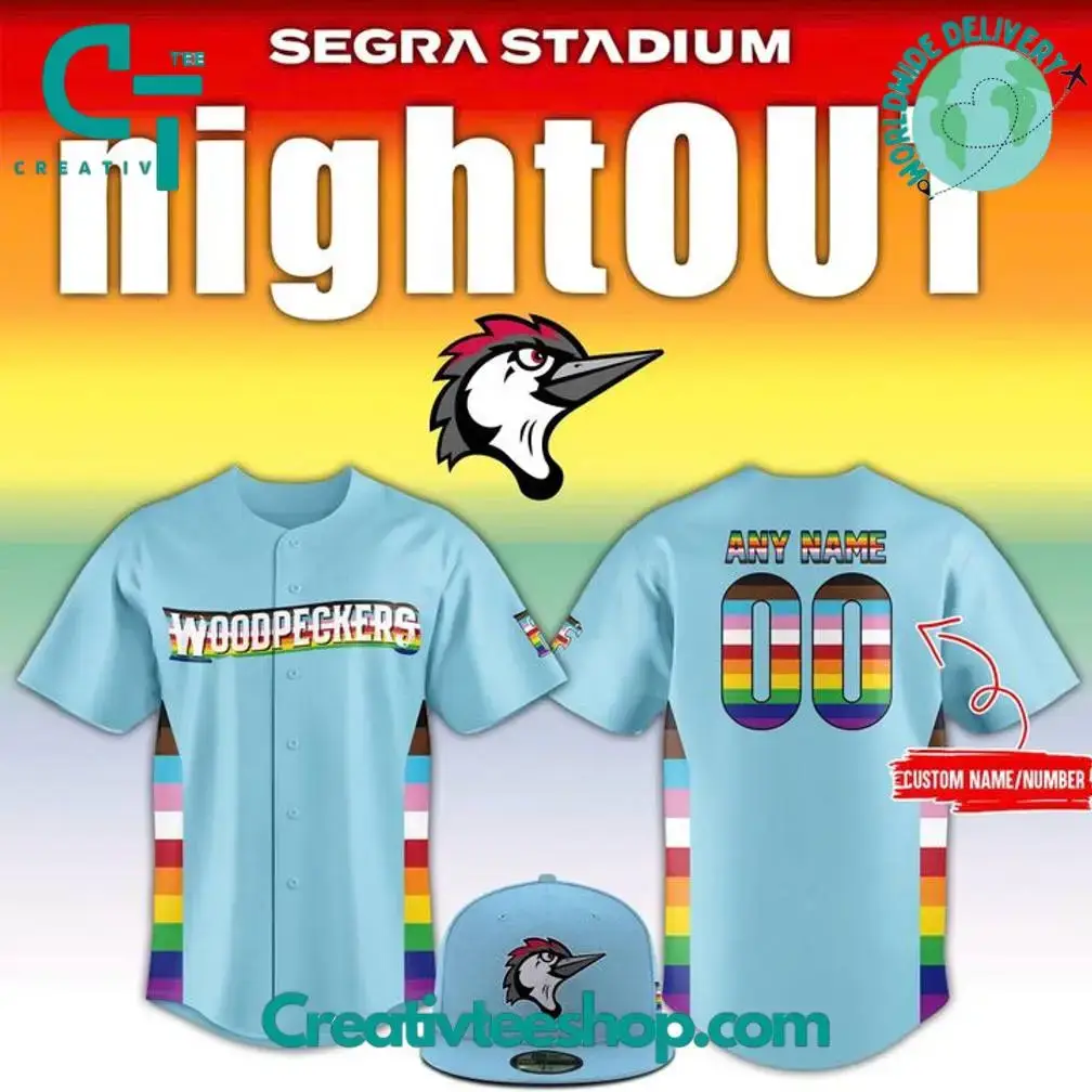 Fayetteville Woodpeckers X Night Out 2025 Personalized Baseball Jersey Image
