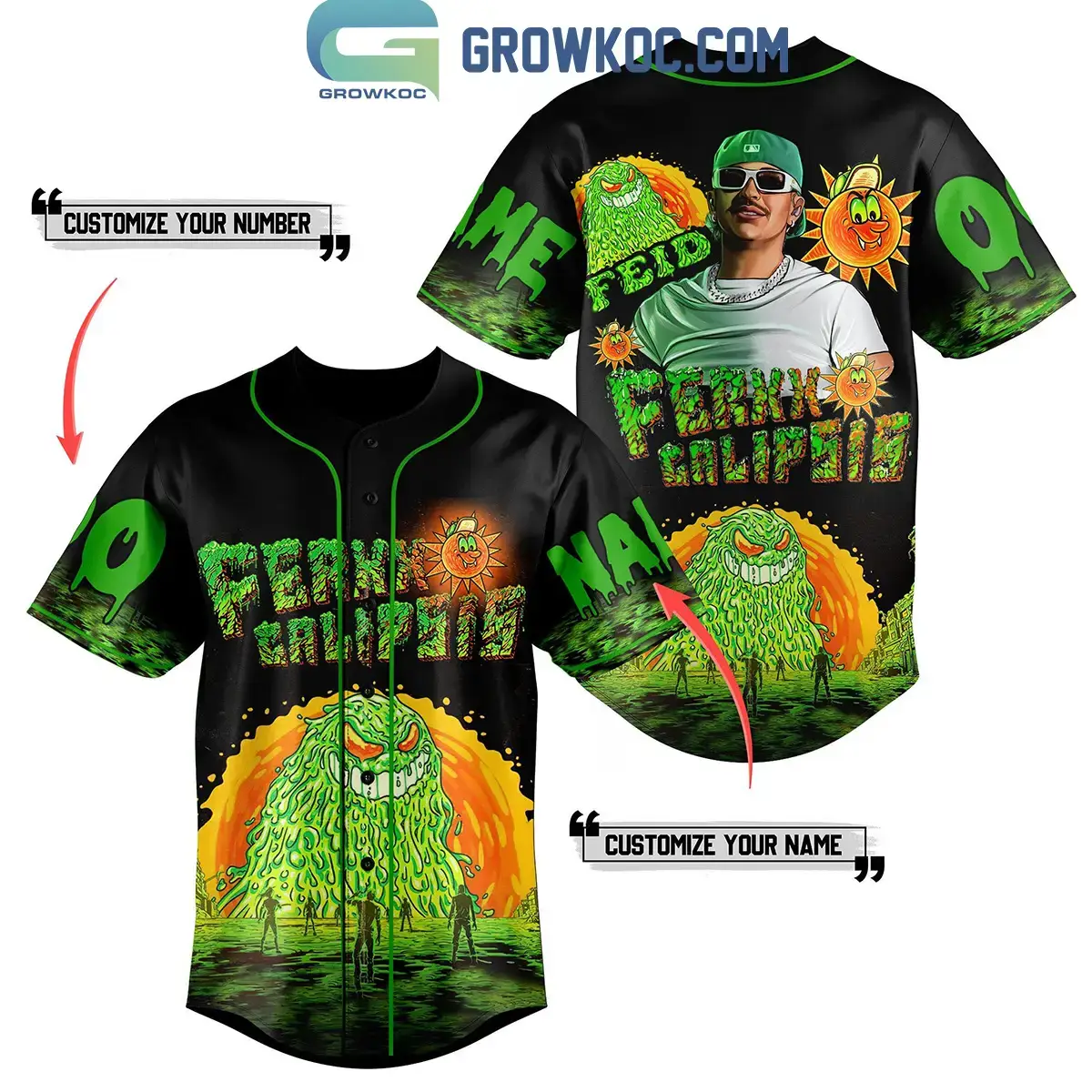 Feid Ferxxo Calipsis 2024 Tour Personalized Baseball Jersey Image