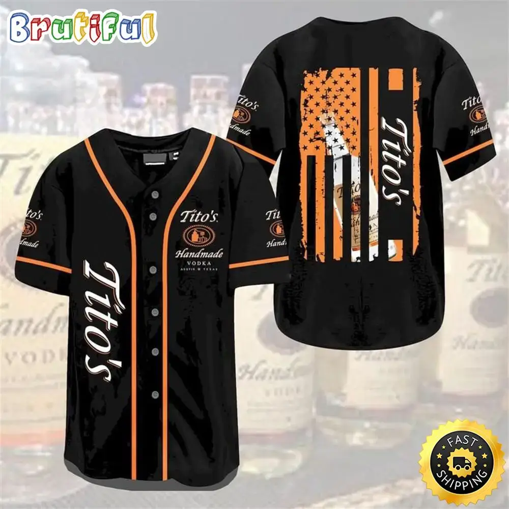 Flag Tito'S Vodka Baseball Jersey Image