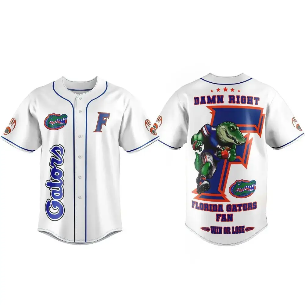 Florida Gators Baseball Jersey - Bold Fan Design, Perfect For Game Day! Image