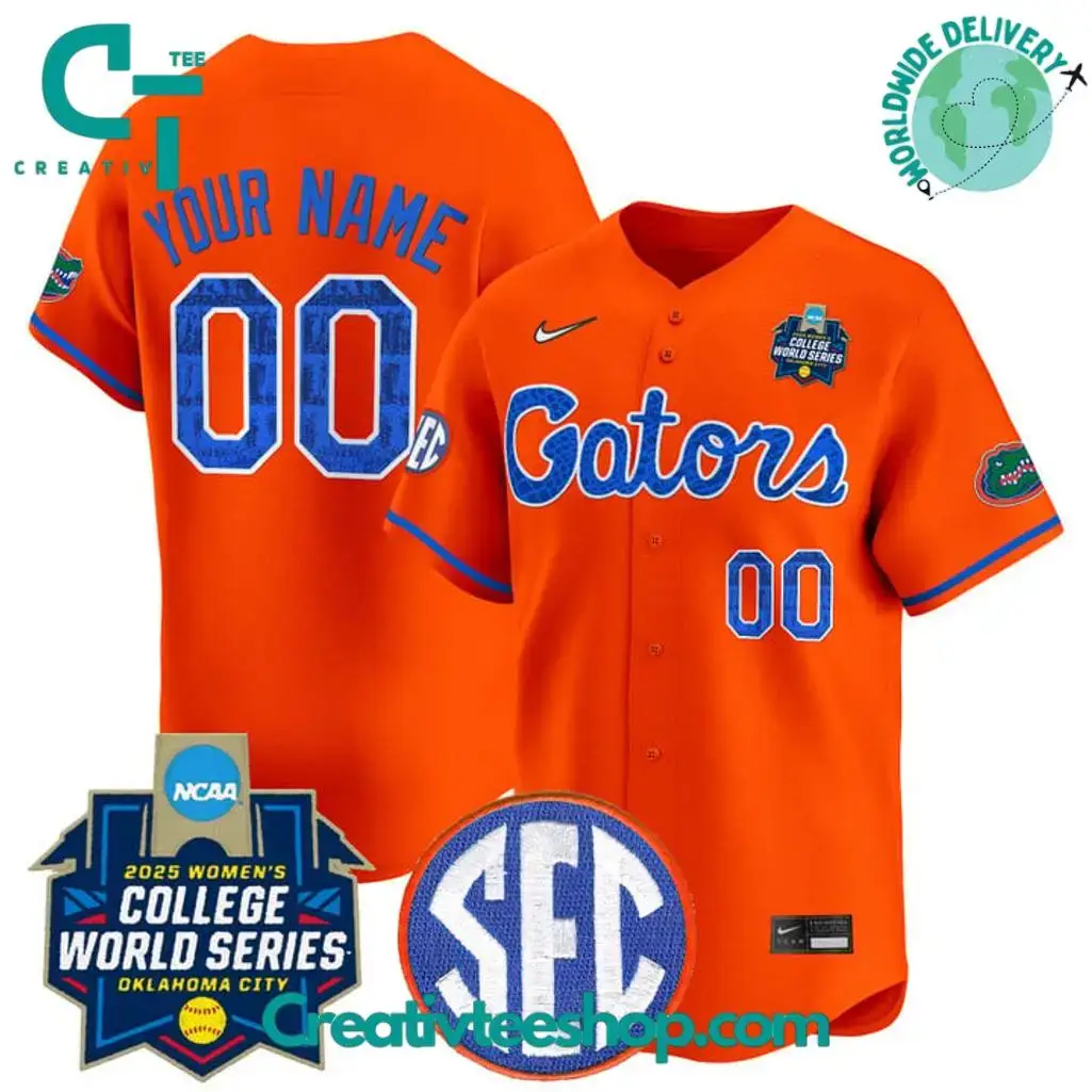 Florida Gators Softball 2025 World Series Special Baseball Jersey Image
