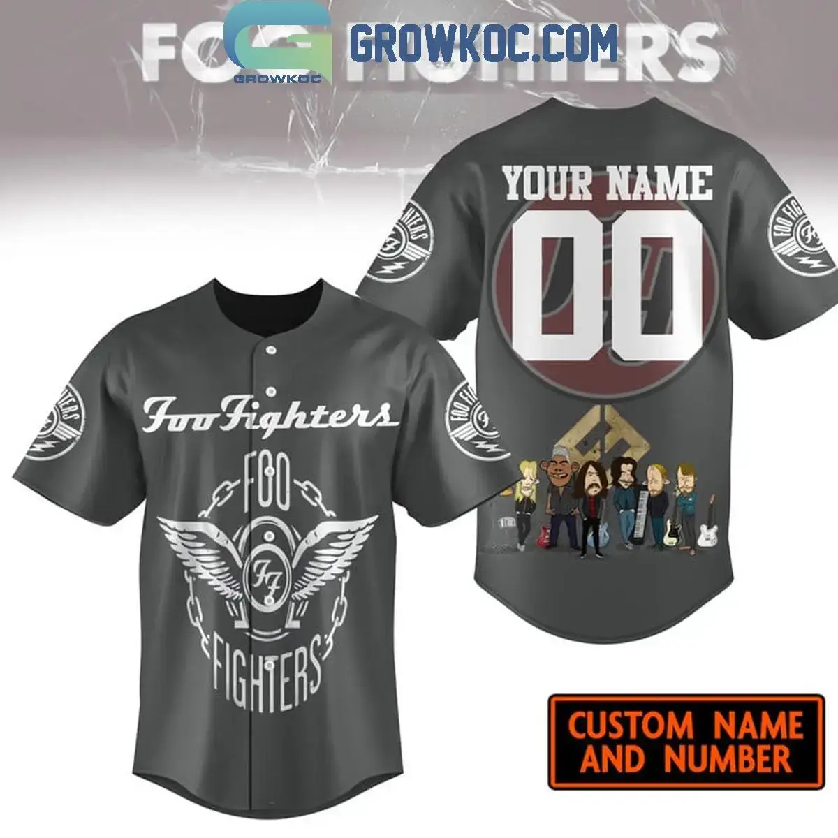 Foo Fighters Times Like These Love Personalized Baseball Jersey Image