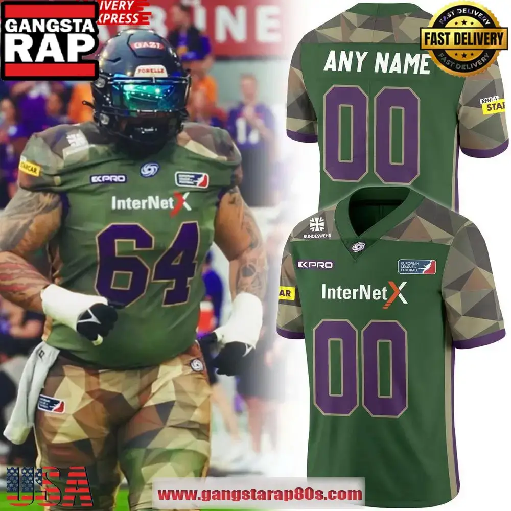 Frankfurt Galaxy Bundeswehr 2025 Custom Football Jersey Image