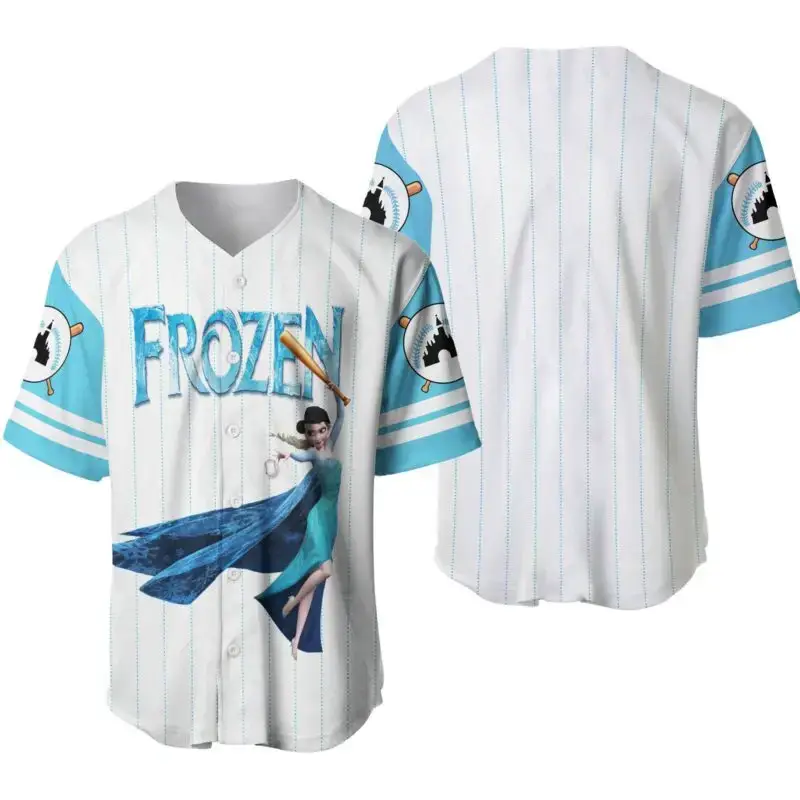 Frozen Baseball Jersey - Cool Elsa Design For Kids & Fans - Perfect Gift! Image