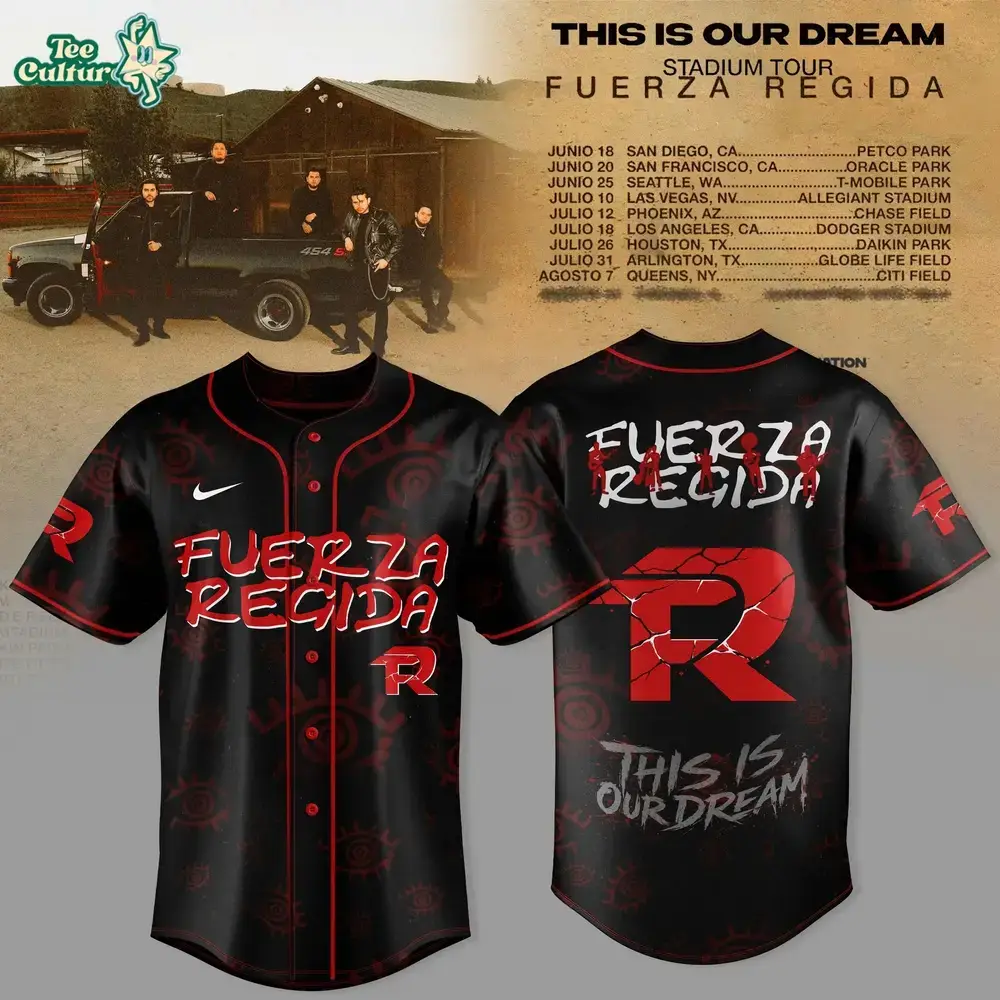 Fuerza Regida "This Is Our Dream" Stadium Tour 2026 Limited Jersey Image