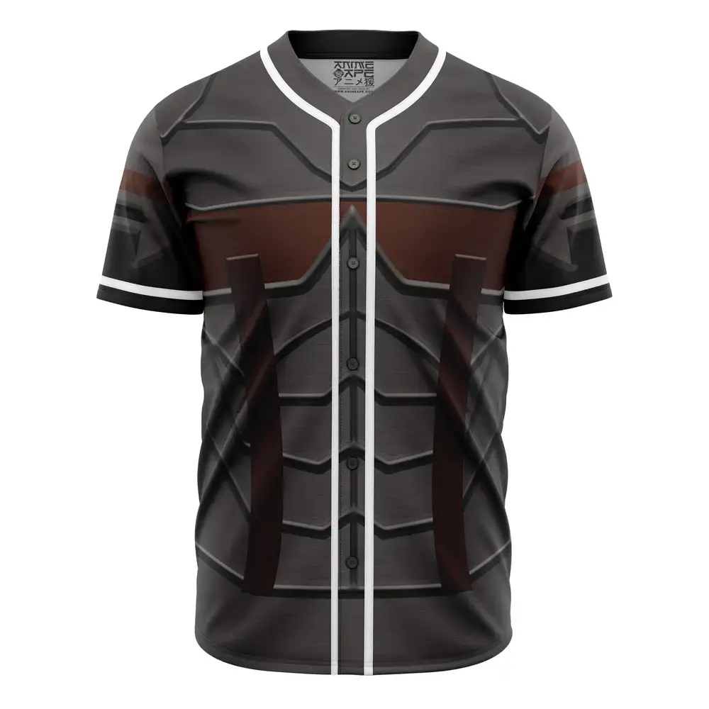 Futuristic Armor-Inspired Baseball Jersey - Unique Design, Comfortable Fit, Perfect For Cosplay & Everyday Wear Image
