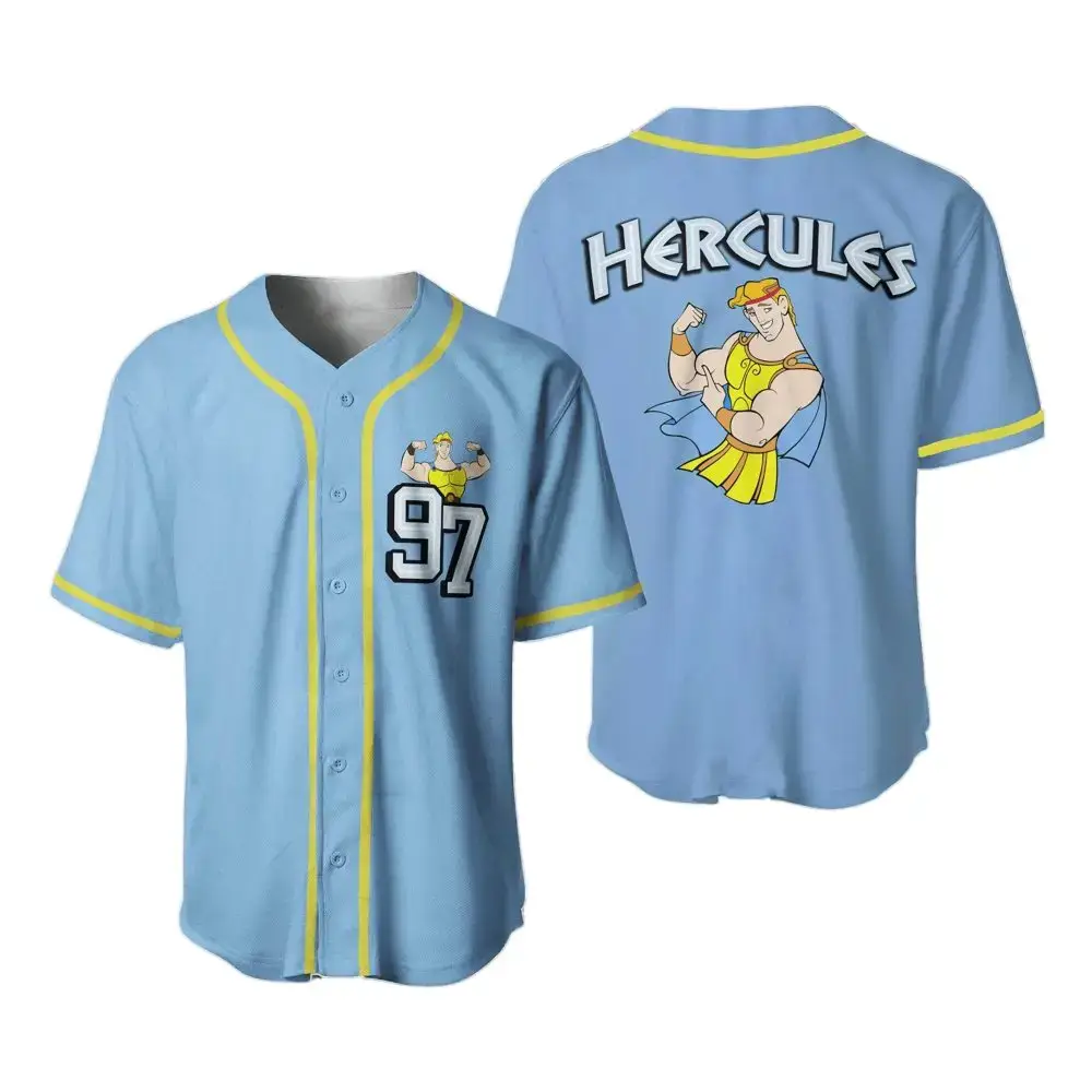 Get Heroic Style: Hercules Themed Baseball Jersey - Limited Edition Sportswear Image