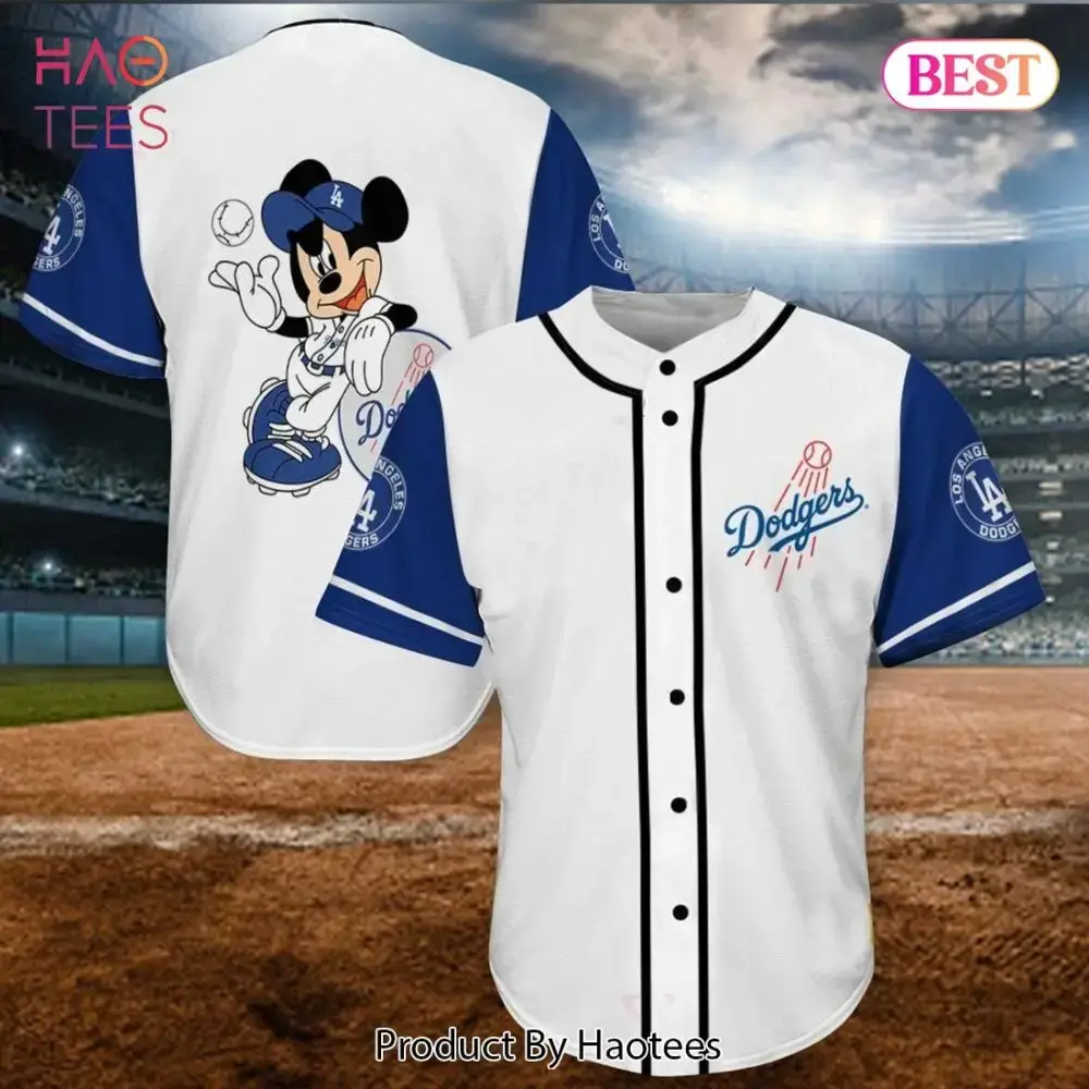 Get Playful: Mickey Dodgers Baseball Jersey – Perfect For Fans & Collectors! Image