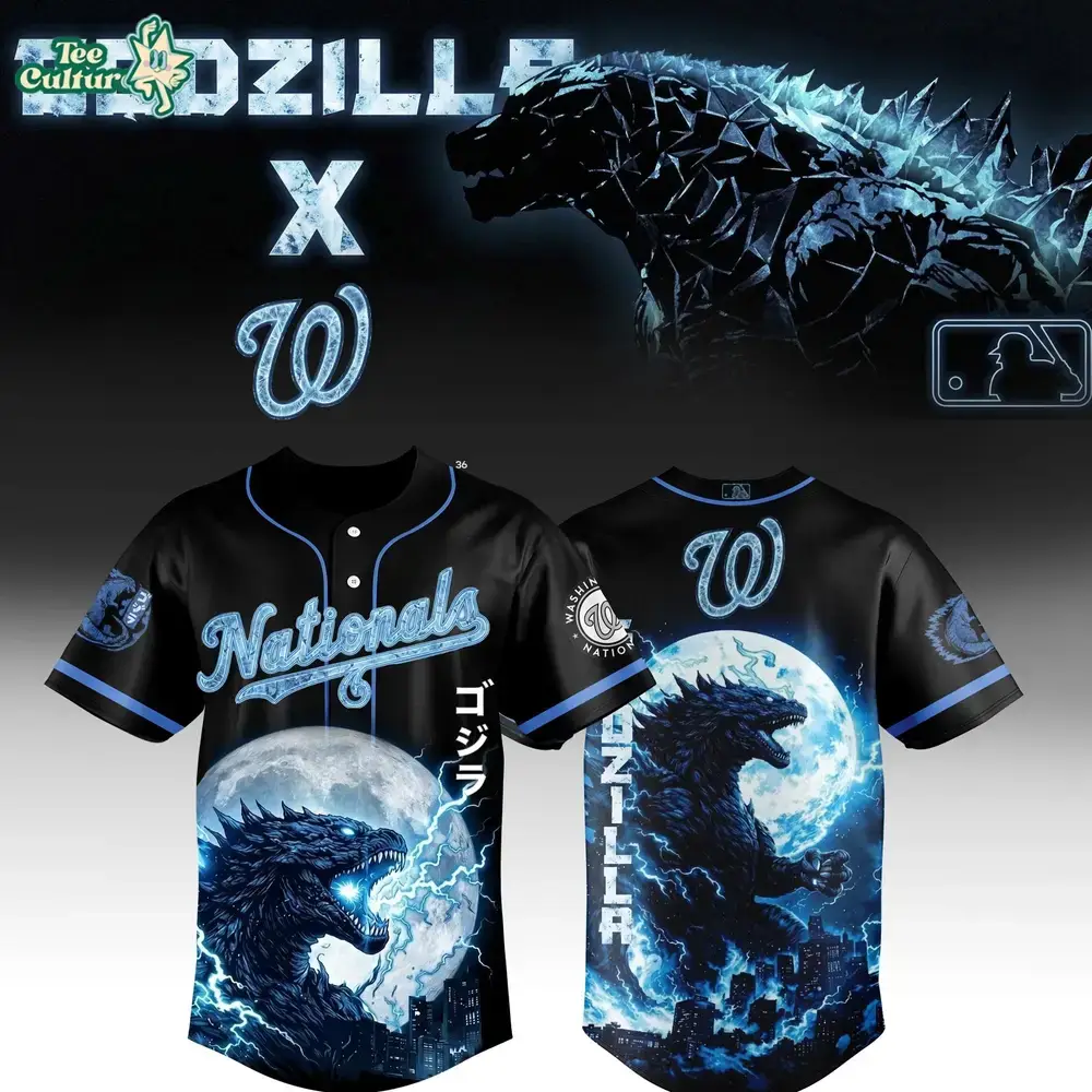Godzilla Jersey, Nationals Jersey, Kaiju Apparel Image
