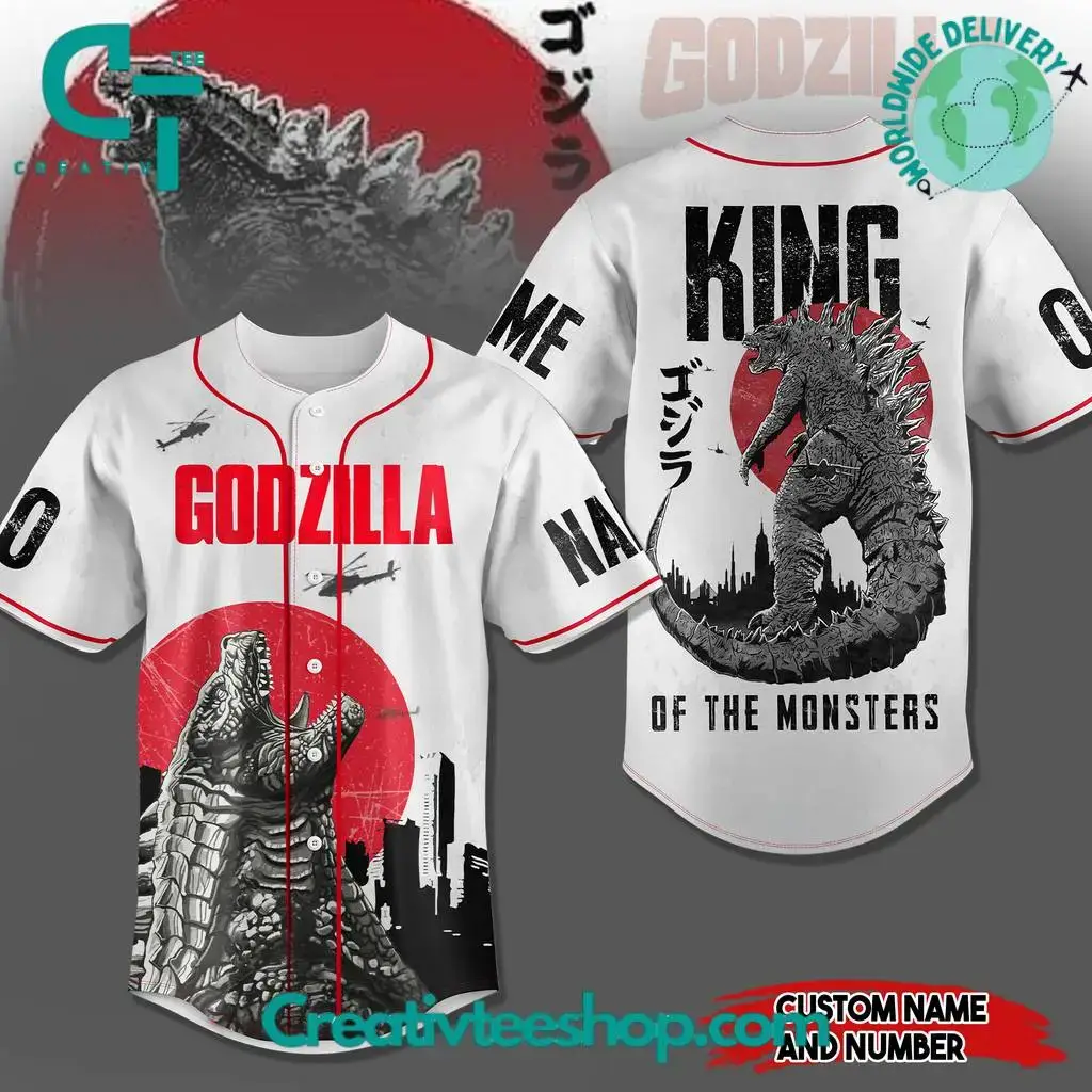 Godzilla "King Of The Monsters" Limited Edition Baseball Jersey Image