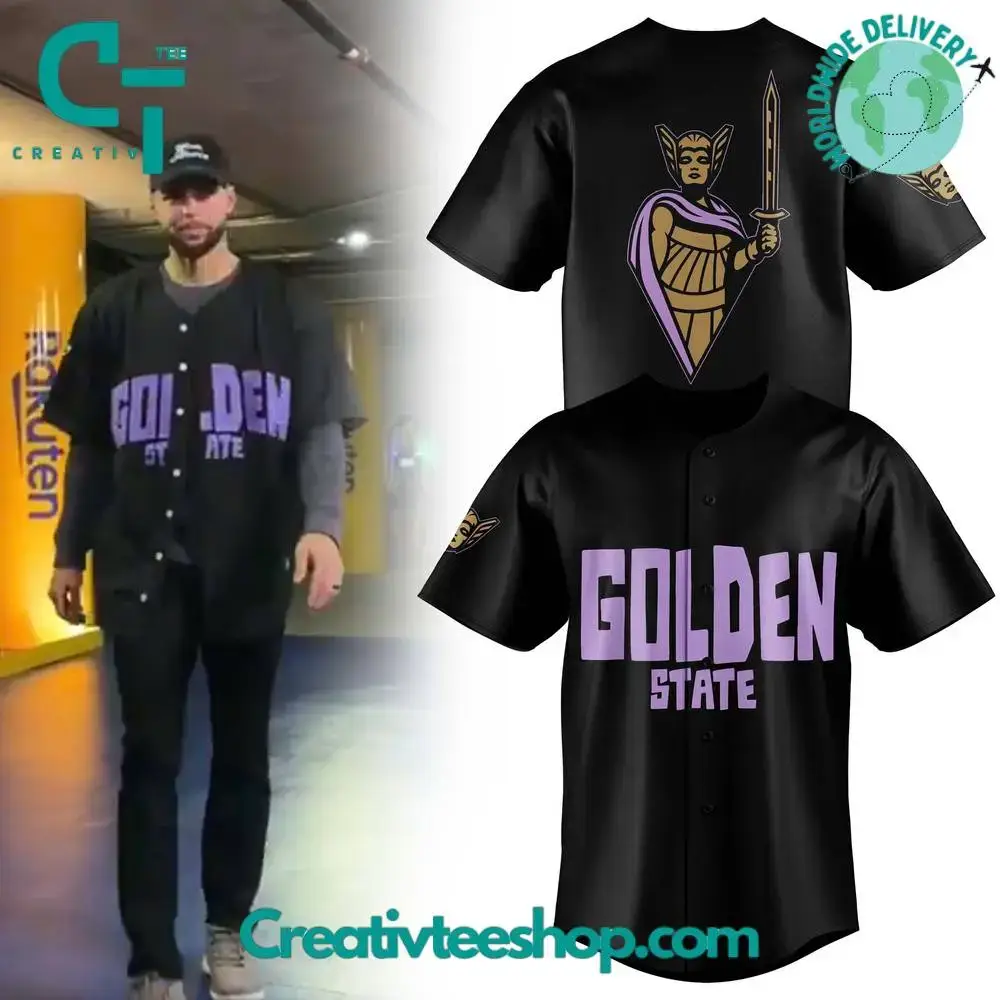 Golden State Valkyries We Are Valkyries Black Baseball Jersey Image