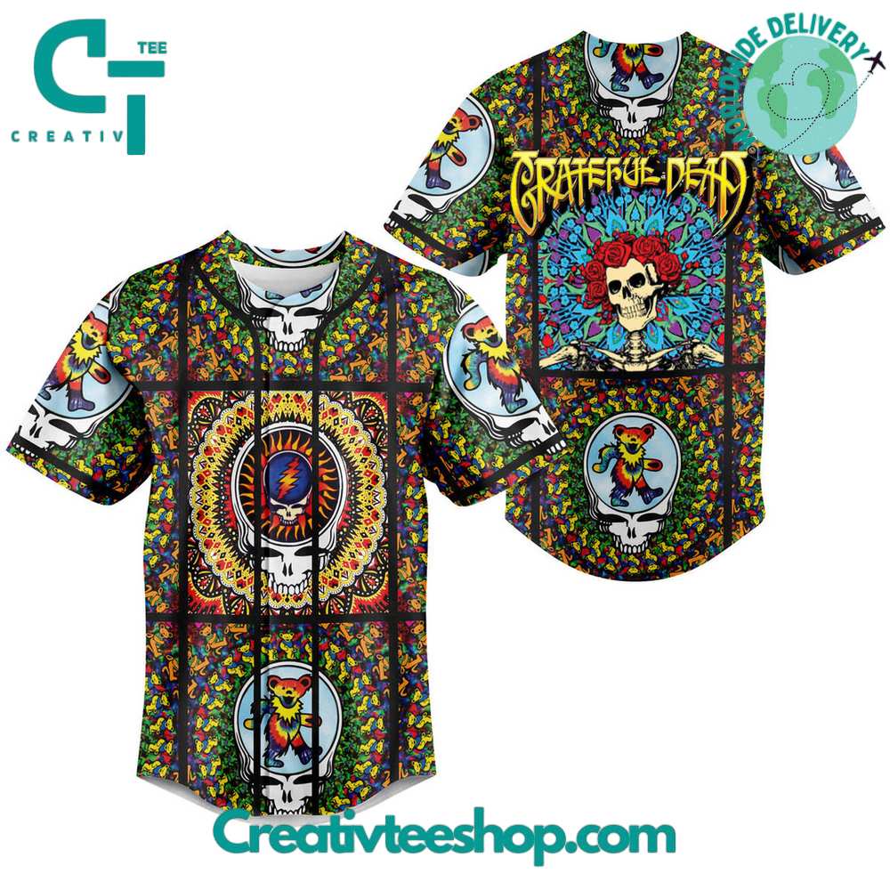 Greatful Dead Big Logo Baseball Jersey Image