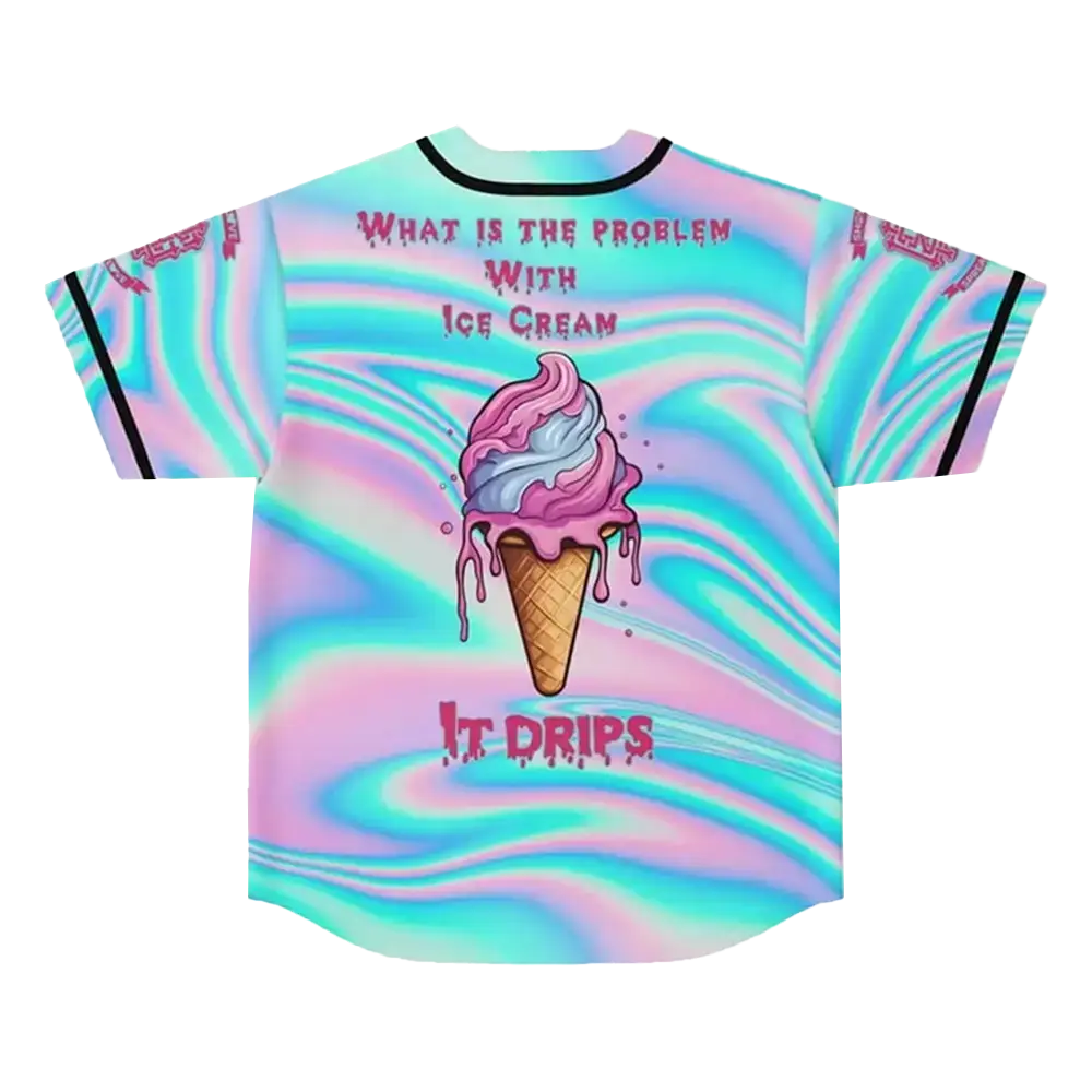 Griz Merch Ice Cream Griz Baseball Jersey Gifts For DJ Fans Image