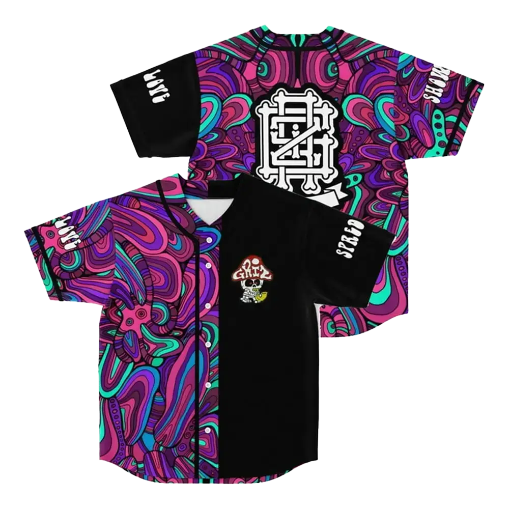 Griz Merch Skull Griz Baseball Jersey Gifts For DJ Fans Image
