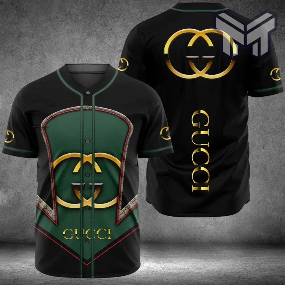 Gucci Black Baseball Jersey Shirt Luxury Clothing Clothes Sport For Men Women Hot Type03 Image