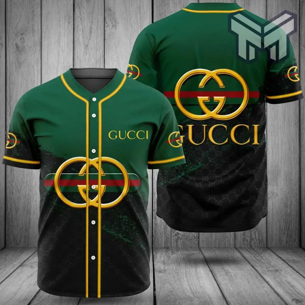 Gucci Green Baseball Jersey Shirt Luxury Clothing Clothes Sport For Men Women Hot Type03 Image