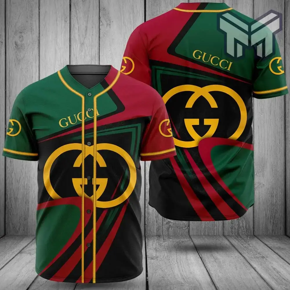 Gucci Green Baseball Jersey Shirt Luxury Clothing Clothes Sport For Men Women Hot Type04 Image