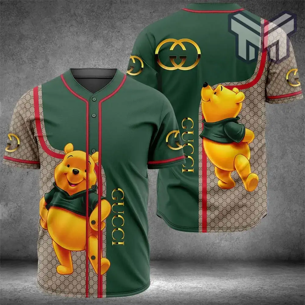 Gucci Winnie The Pooh Baseball Jersey Shirt Luxury Clothing Clothes Sport For Men Women Hot Image