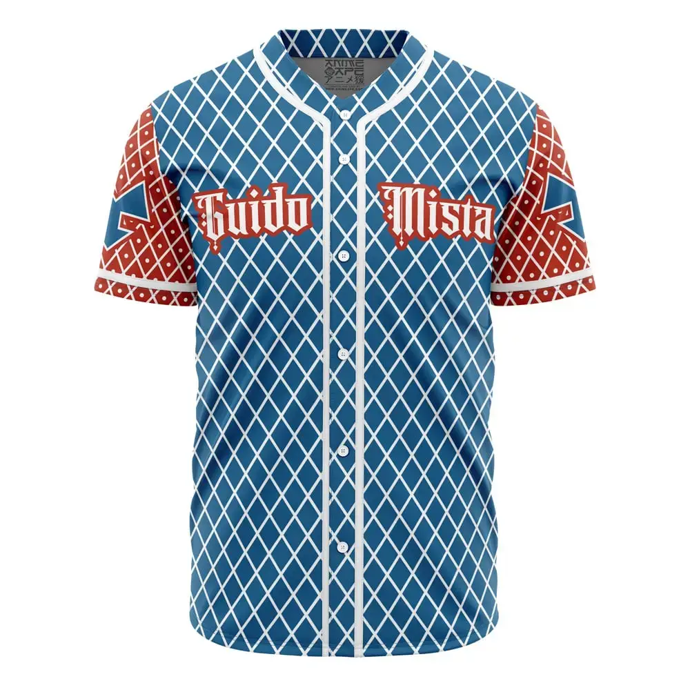 Guido Mista Jojo’S Bizarre Adventure Baseball Jersey Image