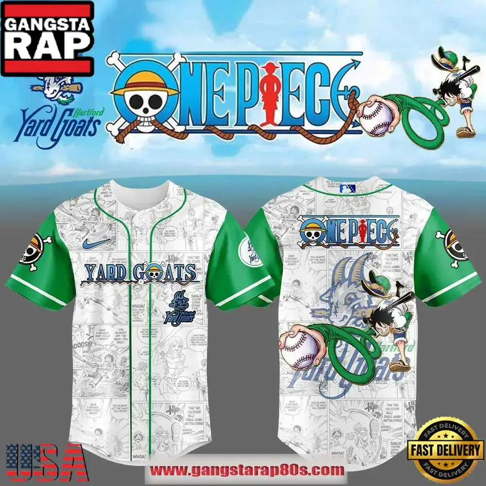 Hartford Yard Goats One Piece Night Game Special Edition Baseball Jersey Image