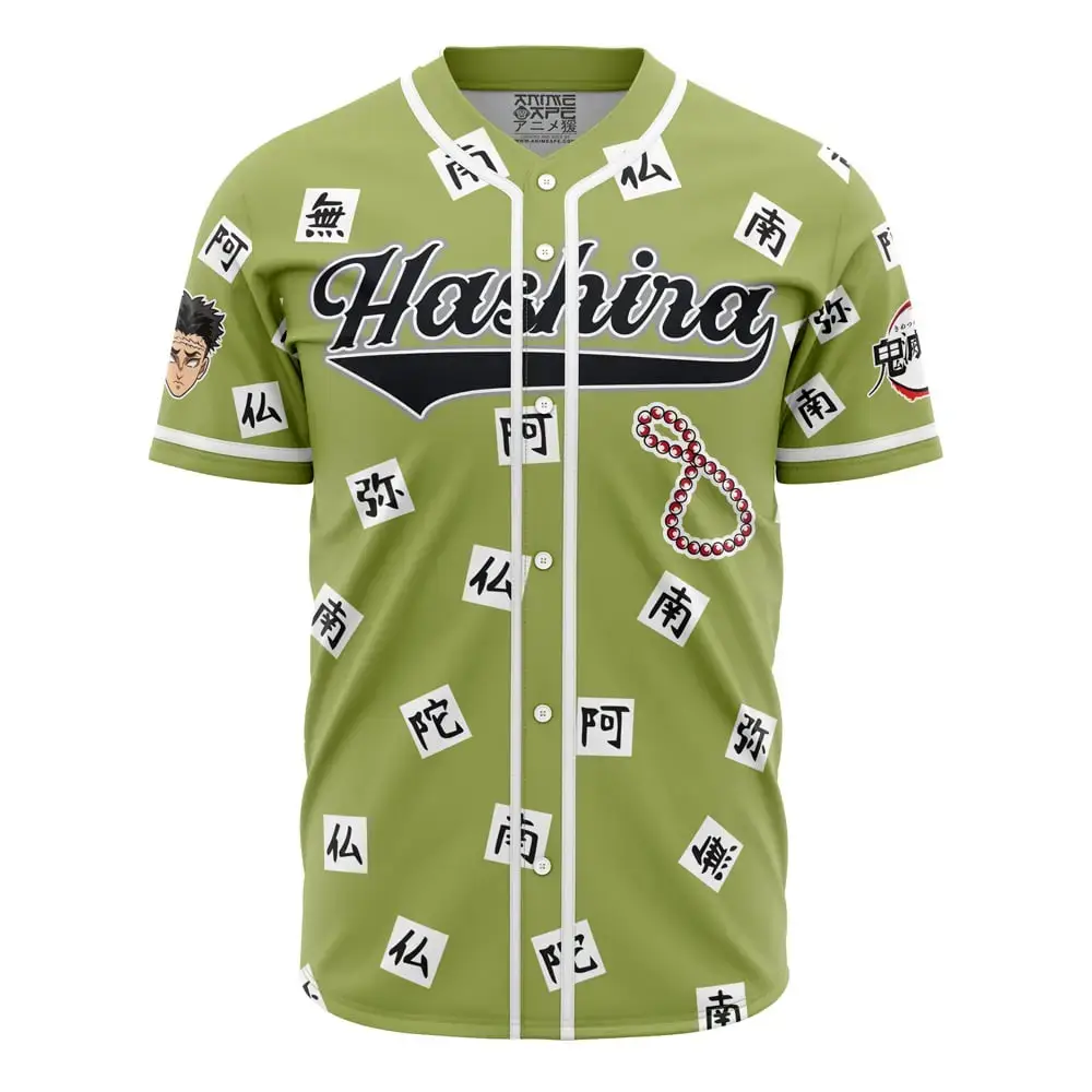 Hashira Gyomei Himejima Demon Slayer Baseball Jersey Image