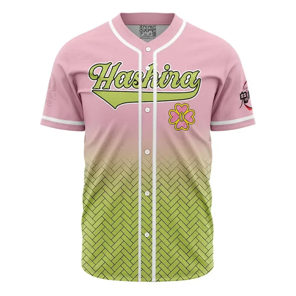 Hashira Mitsuri Kanroji Demon Slayer Baseball Jersey Image