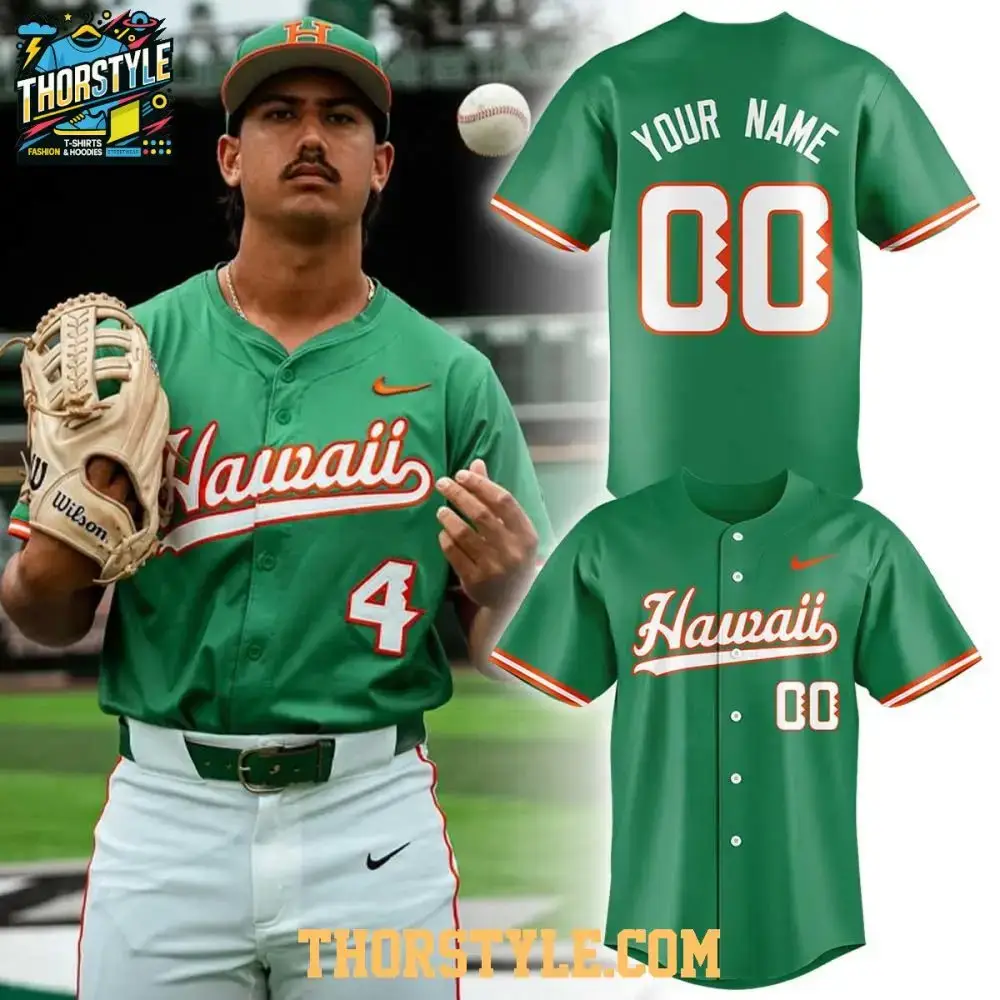 Hawaii Rainbow Warriors Our Team Hawai'I'S Team 2026 Personalized Baseball Jersey Image