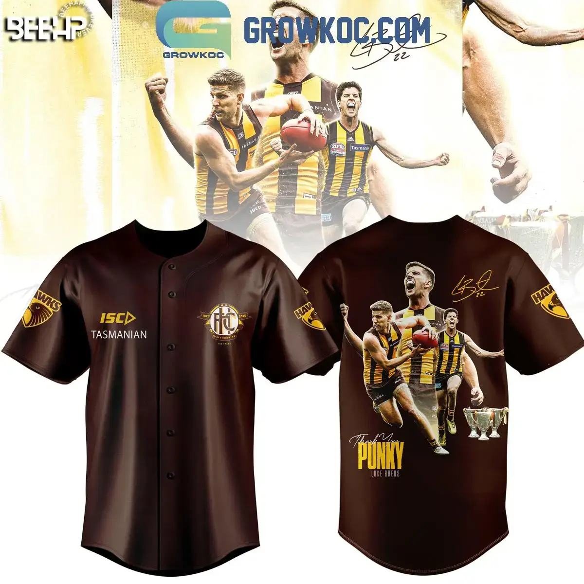 Hawthorn Hawks Thank You Luke Breust 2025 Jersey Image
