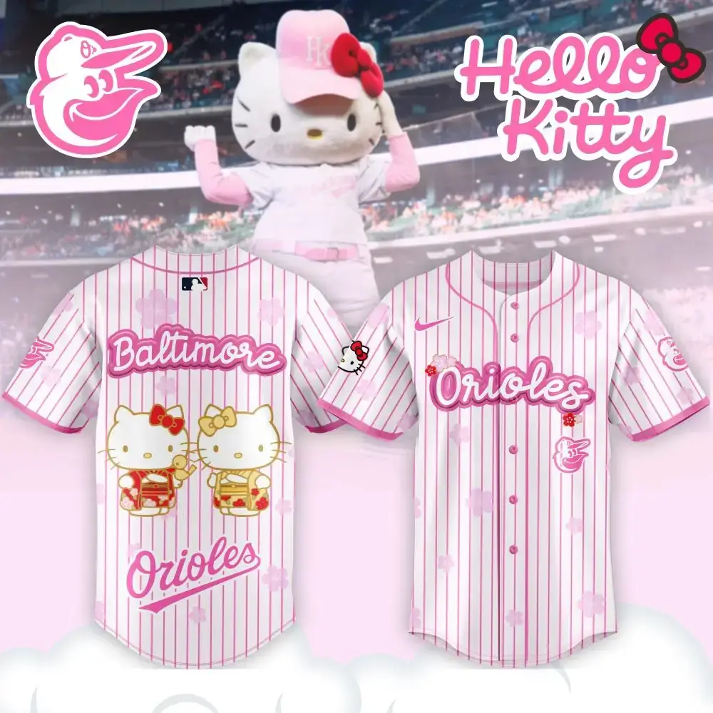 Hello Kitty Baltimore Orioles Jersey - Cute & Stylish Baseball Fan Gear Image