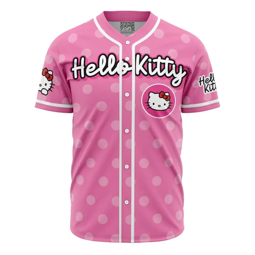 Hello Kitty Sanrio Baseball Jersey Image