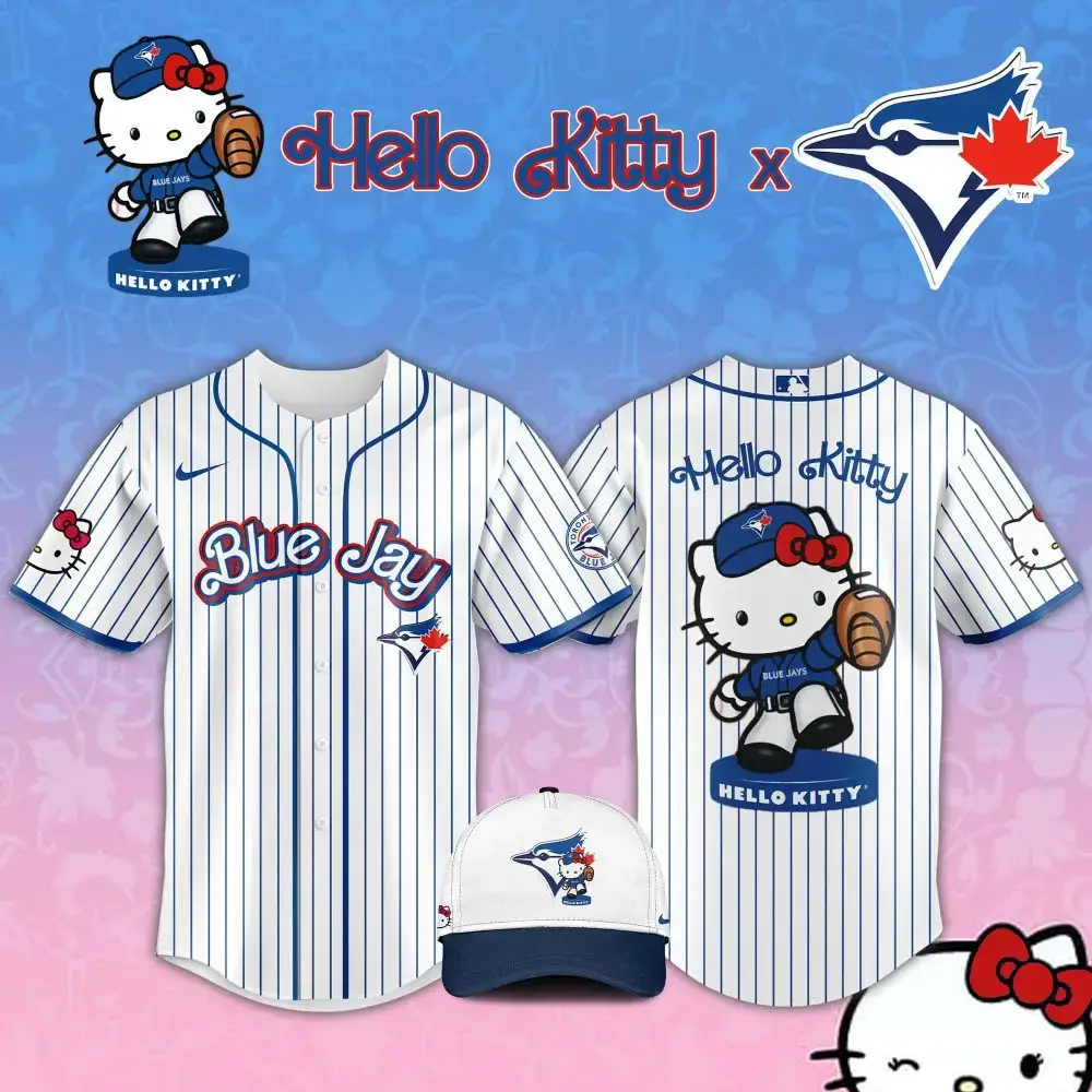 Hello Kitty X Blue Jay Baseball Jersey - Limited Edition Image