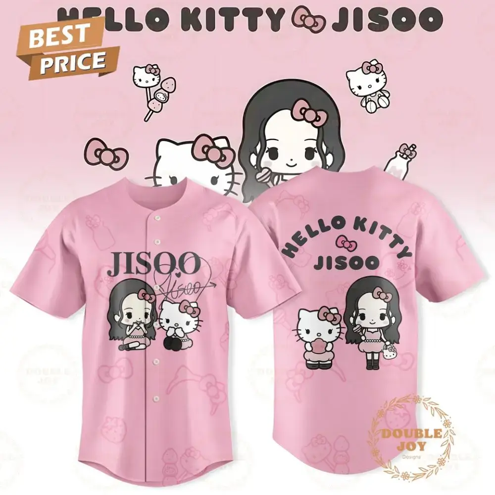 Hello Kitty X Jisoo 2026 Baseball Jersey - Pink Image