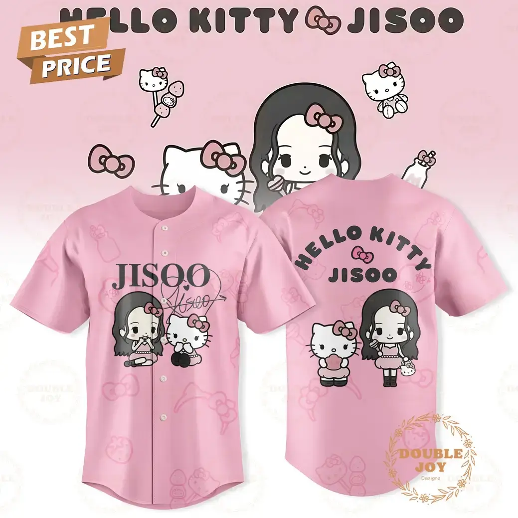 Hello Kitty x Jisoo 2026 Baseball Jersey - Pink Image