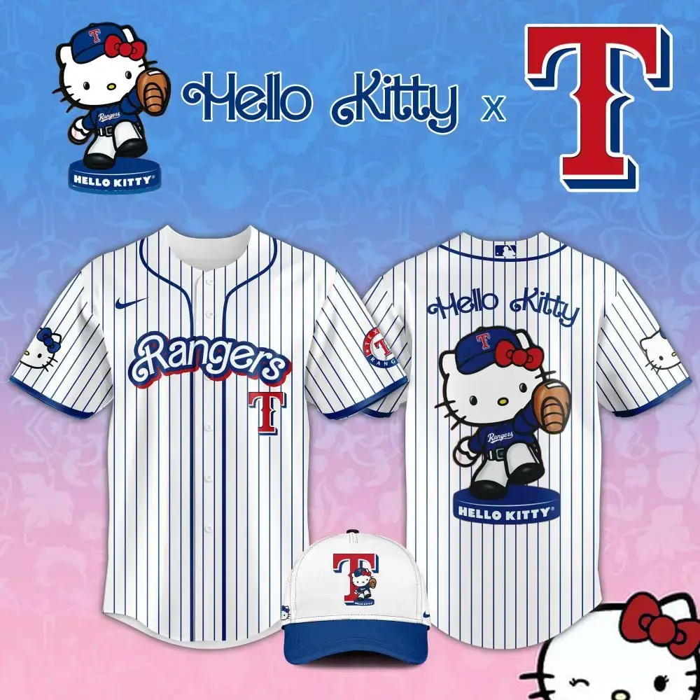 Hello Kitty X Rangers Baseball Jersey – Limited Edition Image