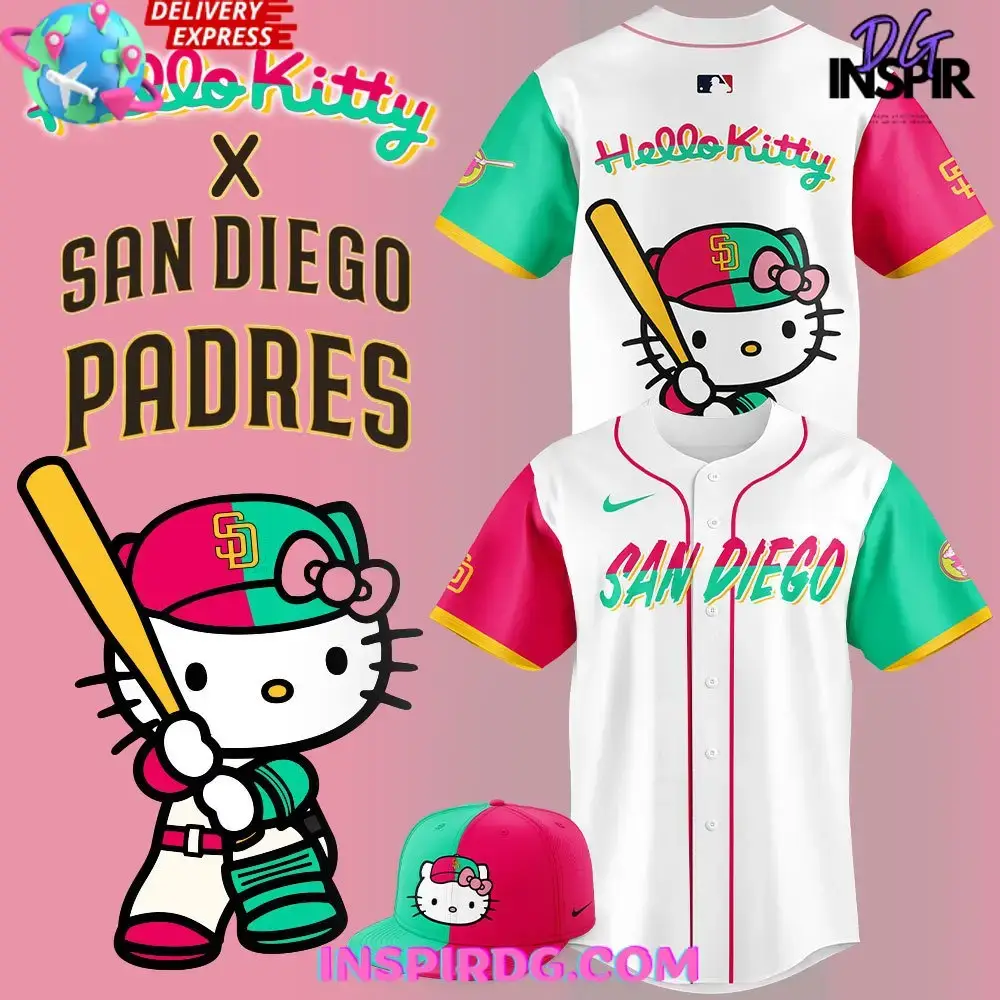 Hello Kitty X San Diego Padres 2024 Baseball Jersey Image