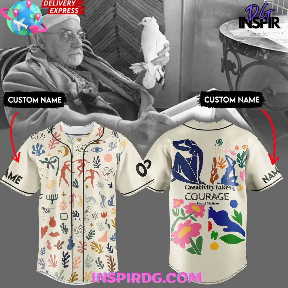 Henri Matisse Art-Inspired Baseball Jersey Image
