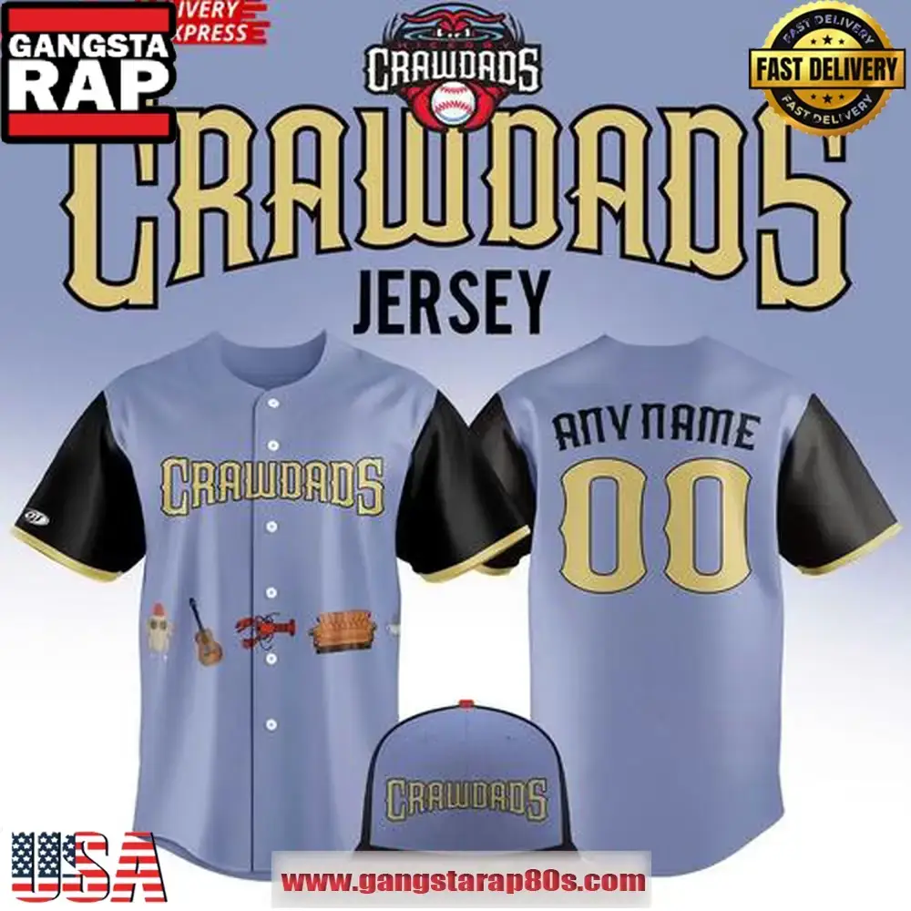 Hickory Crawdads Baseball x Friends Day Night 2025 Custom Baseball Jersey Shirt Image