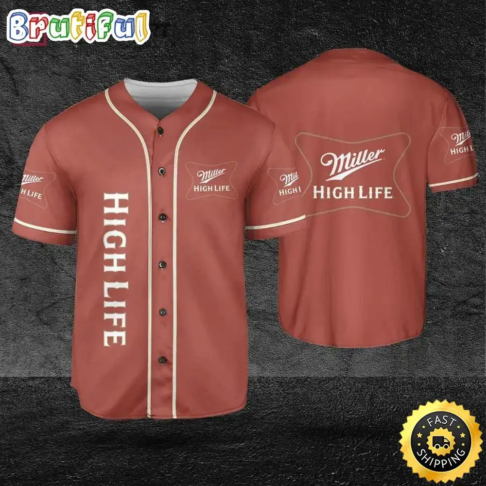 High Life Beer Lover Baseball Jersey Image