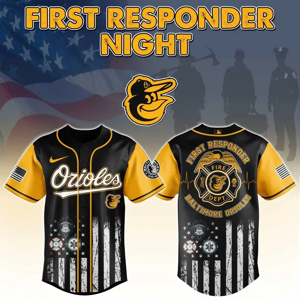 Honor First Responders: Orioles Themed Jersey – Limited Edition Tribute Apparel Image