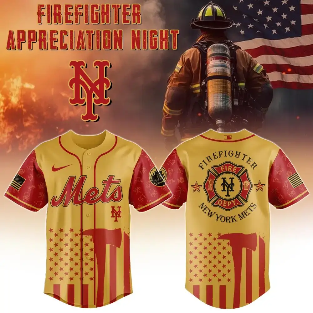Honor Heroes: Ny Mets Firefighter Appreciation Jersey – Limited Edition Image