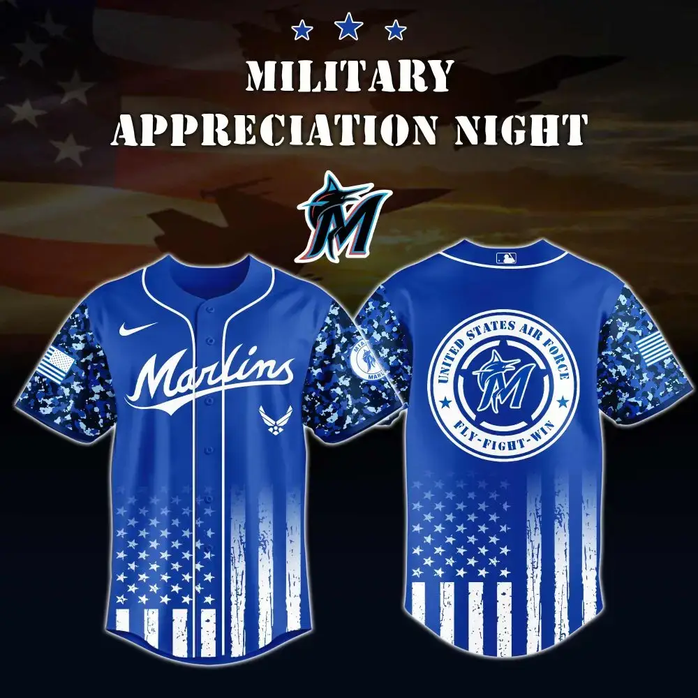 Honor Heroes With Marlins Military Appreciation Night Jersey - Limited Edition! Image