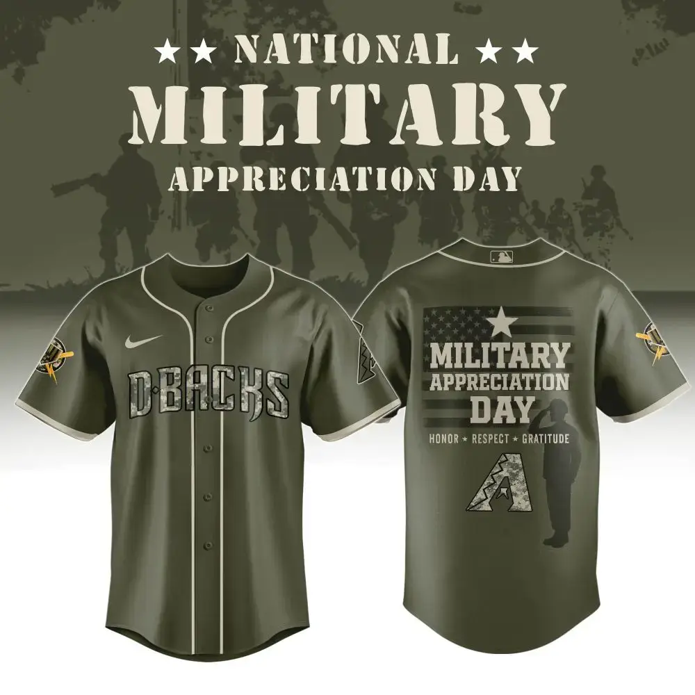 Honor Our Heroes: D-Backs Military Appreciation Day Jersey - Show Your Support! Image