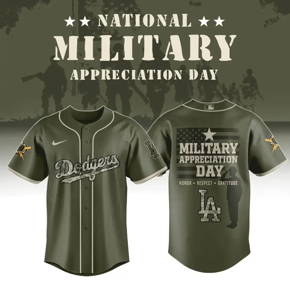 Honor Our Heroes: Military Appreciation Day Dodgers Jersey - Limited Edition Image