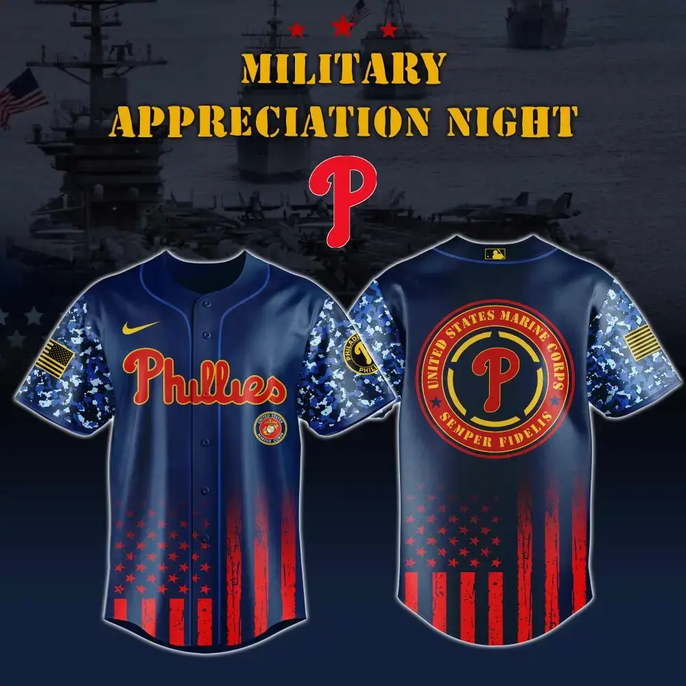 Honor The Game: Military Appreciation Night Phillies Jersey - Limited Edition Image