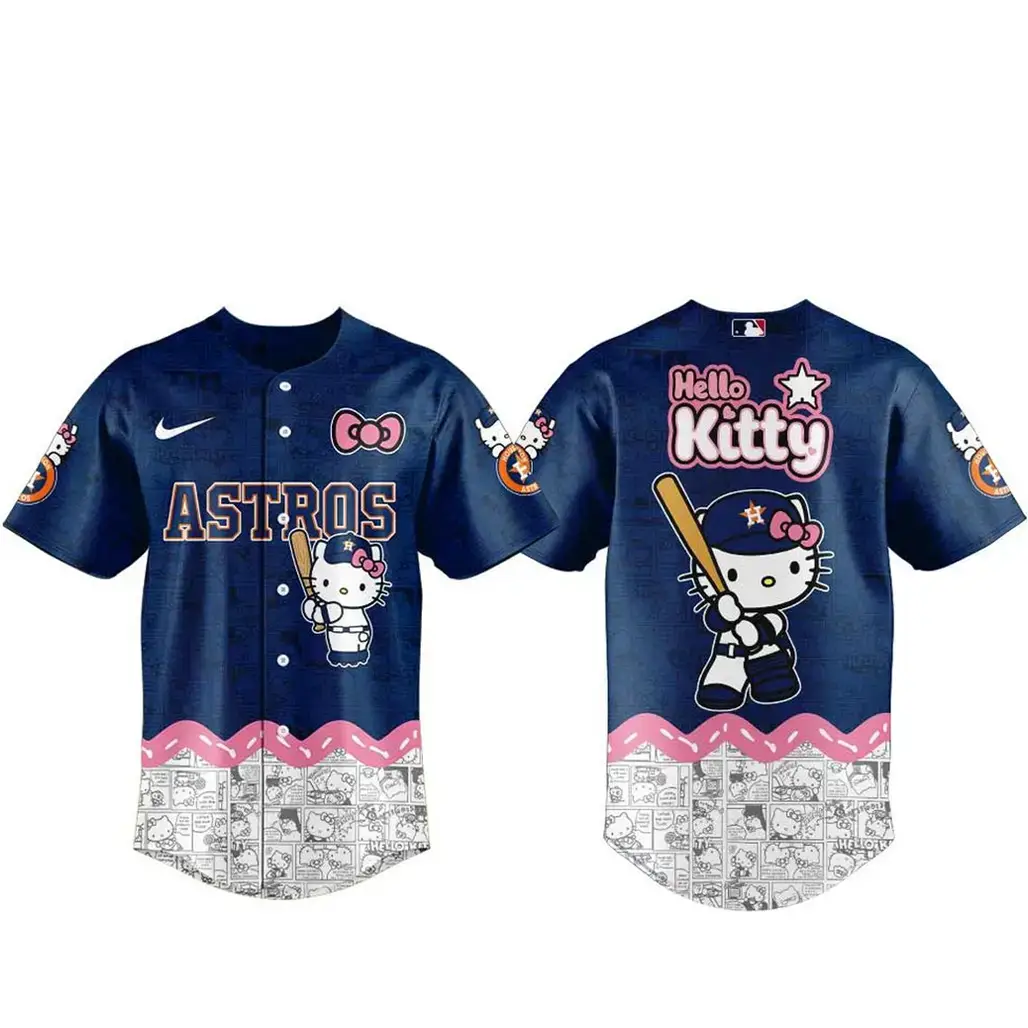 Hosuton Astros Hello Kitty 2026 Homerun Charm Baseball Jersey Image
