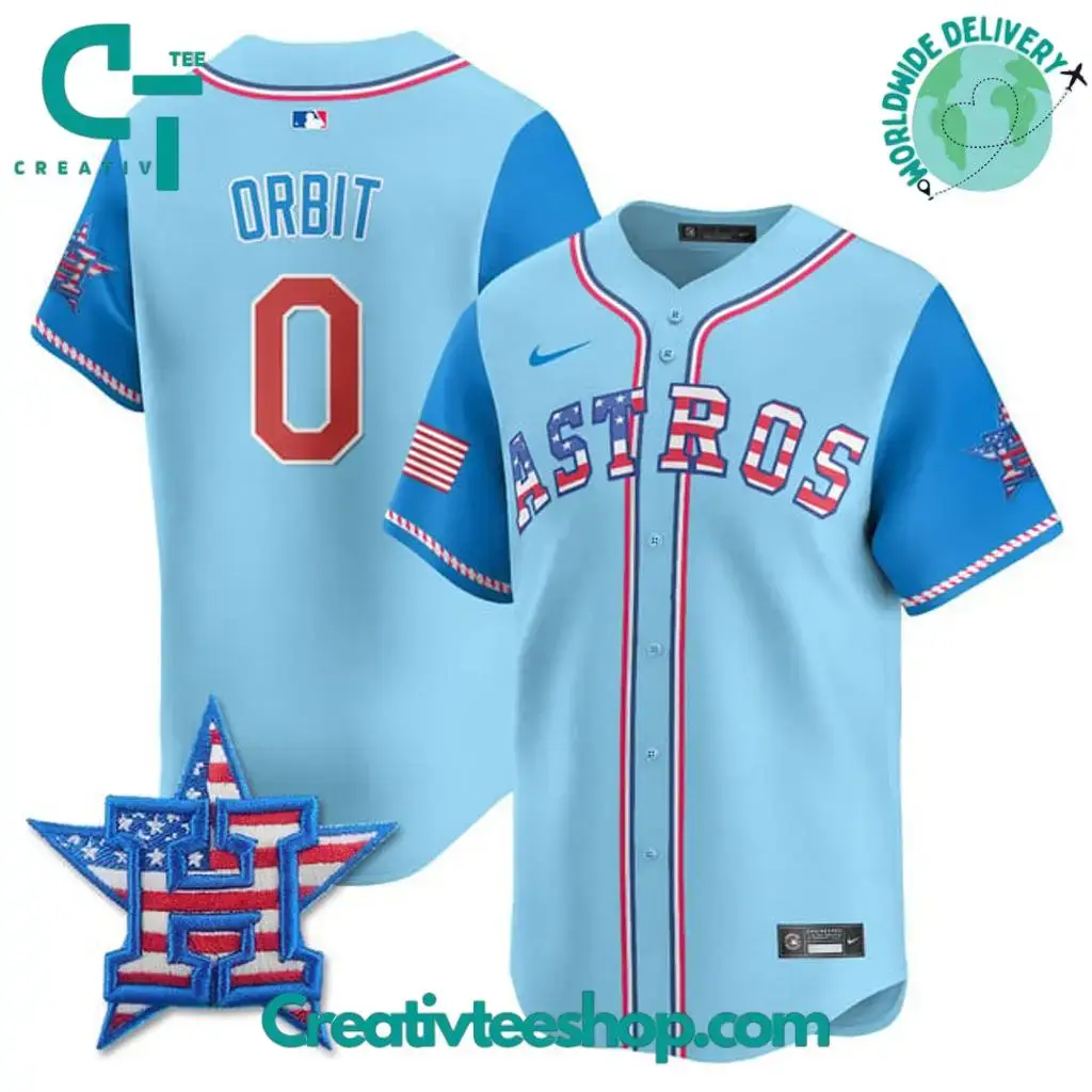 Houston Astros 2025 Fourth Of July Independence Day Special Baseball Jersey Image