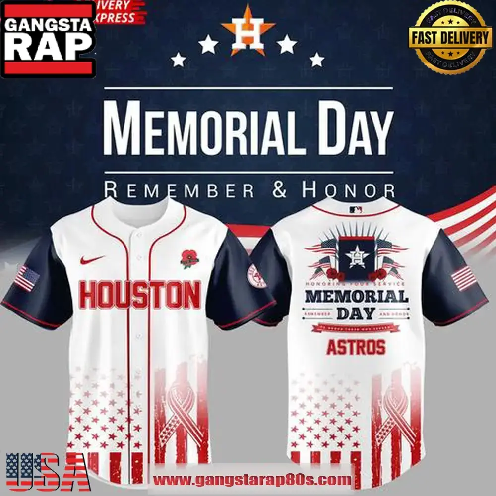 Houston Astros 2025 Memorial Day Limited Edition Baseball Jersey Shirt Image